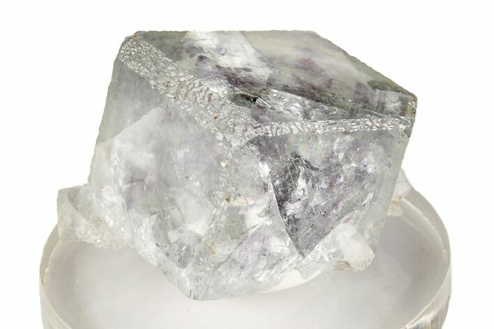 Gemmy, Purple & Green Cubic Fluorite Crystal - China #205588